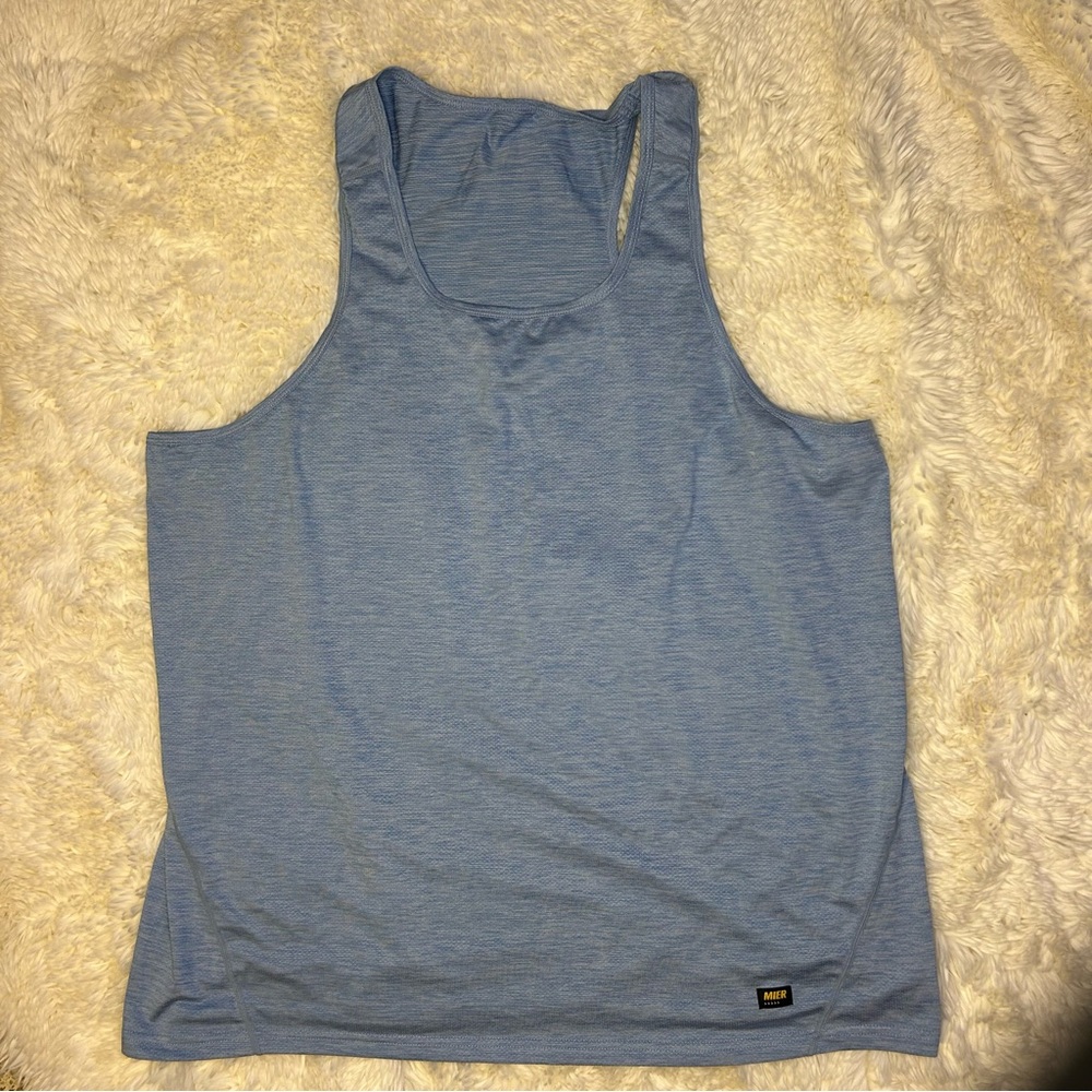 Mier - athletic tank top- size XL - lt blue - dri fit -lightweight